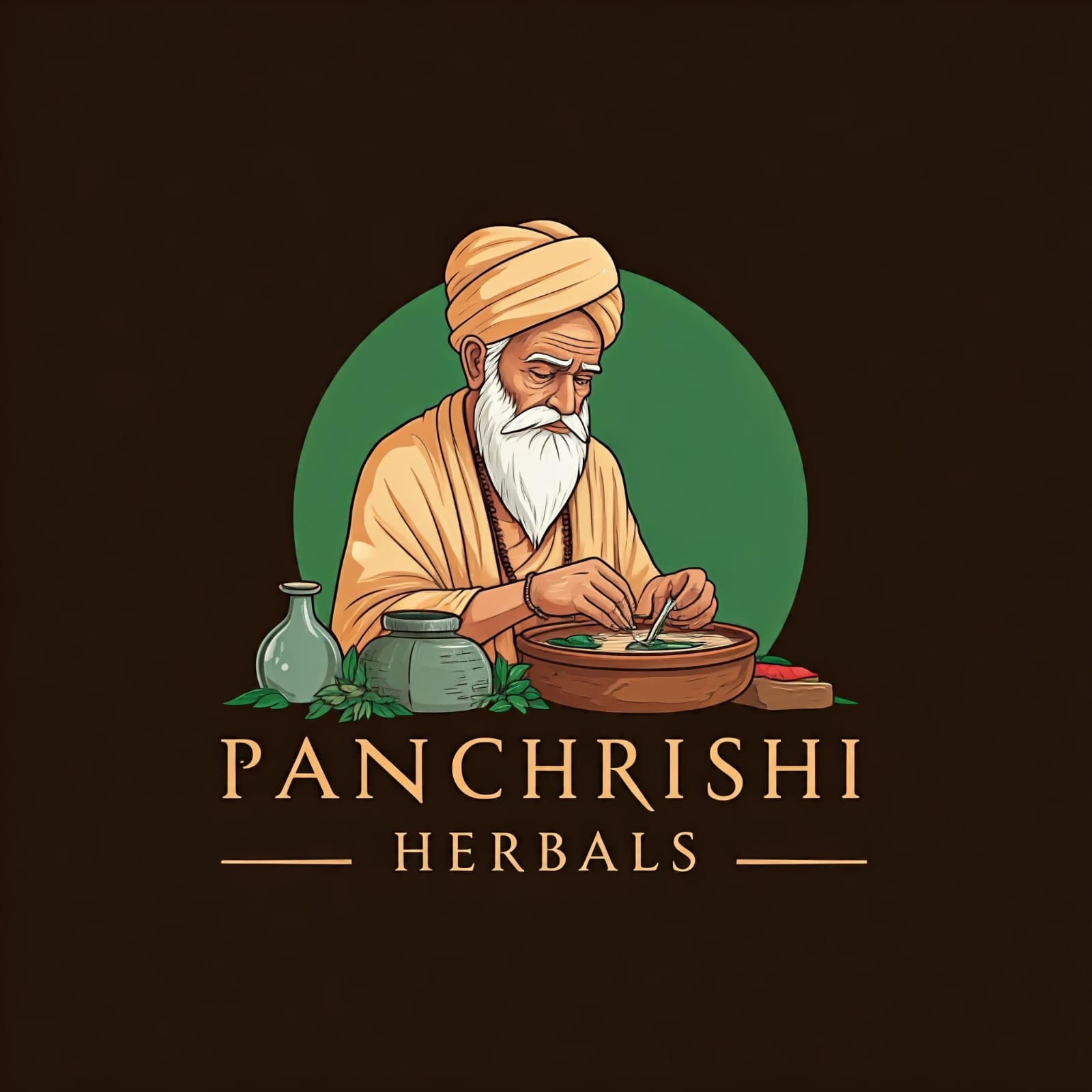 Panchrishi Herbals Logo